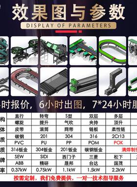 柔带性链转弯板输送机药片传送免费设计药厂柔UEE性网带链输送设
