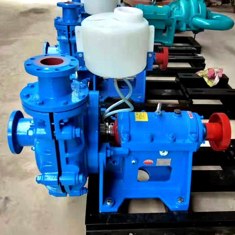 卧式渣浆泵潜水泥浆衬胶陶瓷碳高铬合金污水泵抽水液下增压离心泵