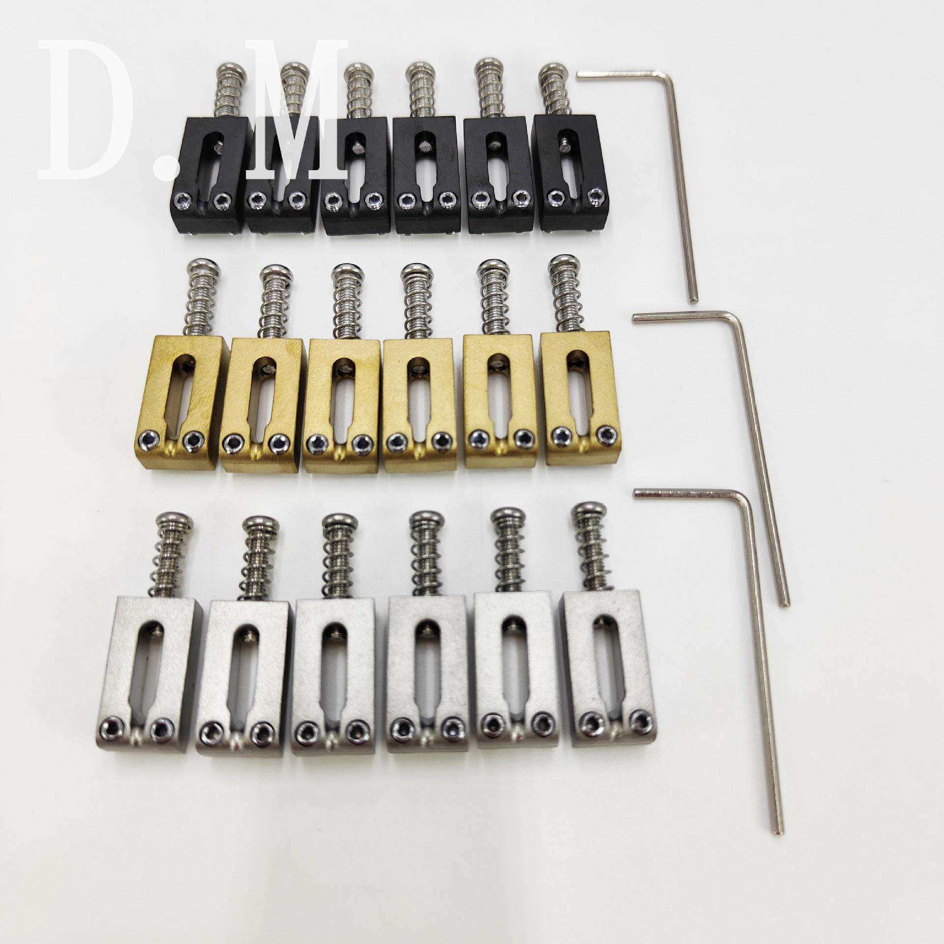 6个/套高端不锈钢6弦电吉他琴桥琴码弦码10.5MM/10.8MM压弦块琴桥