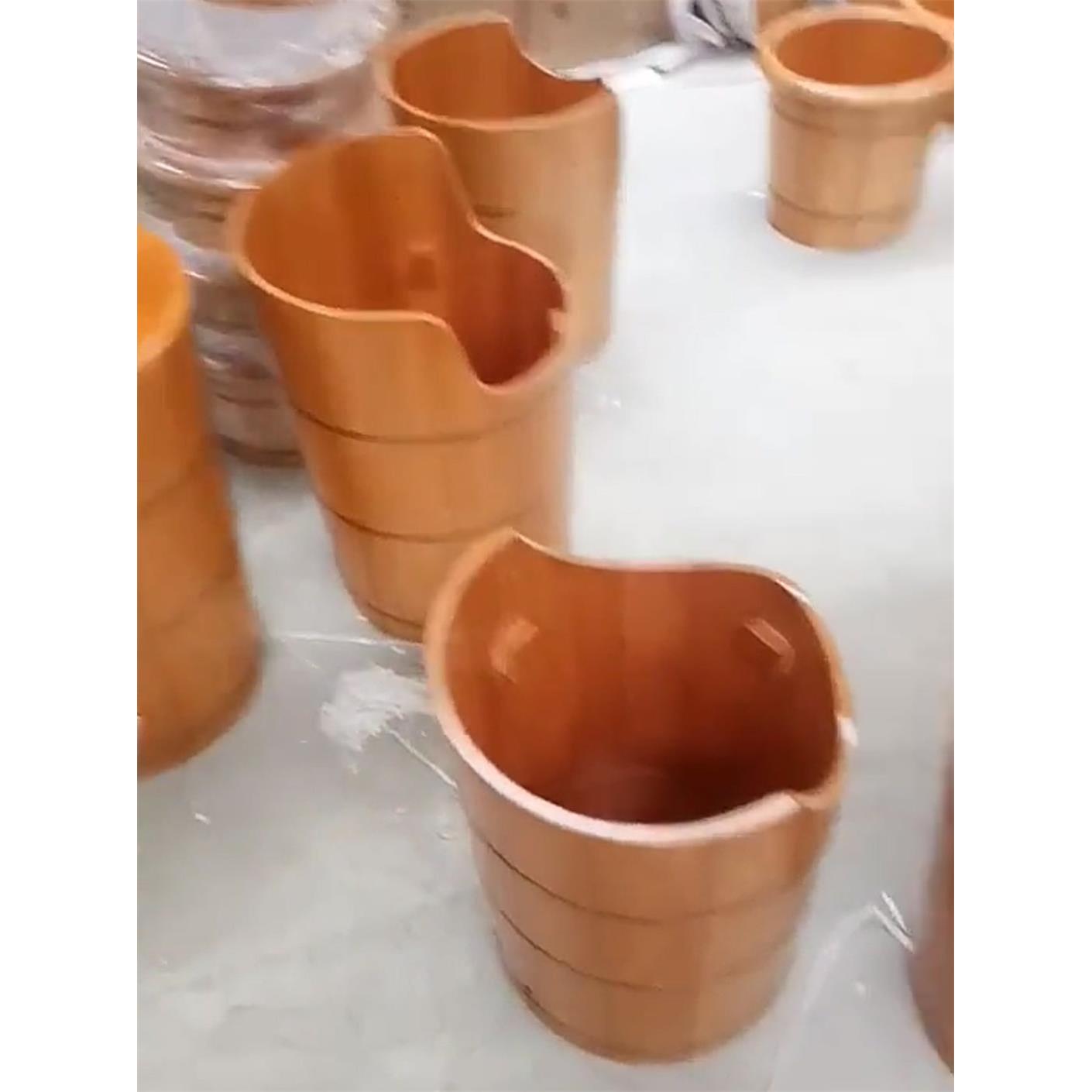 橡木熏蒸桶家用泡脚桶足浴桶蒸脚桶足浴盆泡脚盆足疗蒸汽泡脚木桶