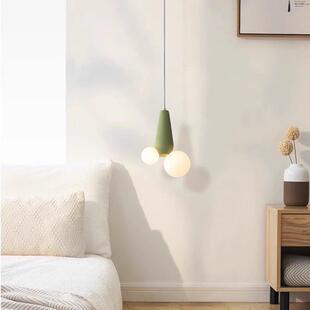 吧台小吊 网红风奶油卧室床头护795眼吊灯现代简吊感线灯创意个性