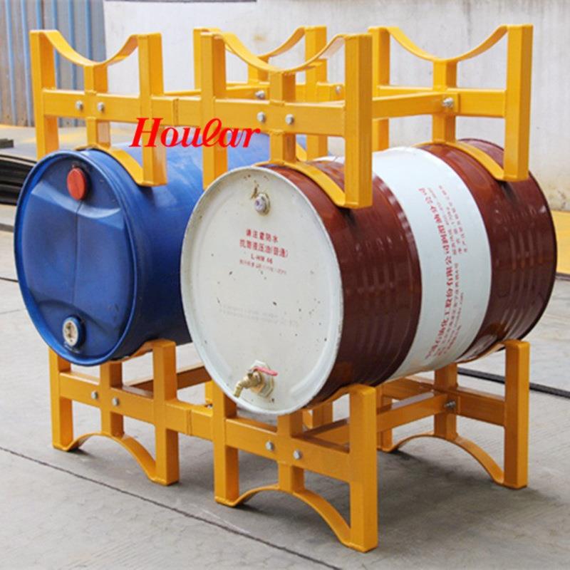 鹰力油桶放置架支架TY100 150移动式存放油桶支架车可拆卸圆桶