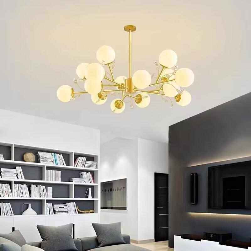 2024年新款北欧客厅吊灯现代简约大气家用卧室餐厅灯创意套餐灯具,家装灯饰光源,客厅吊灯,淘宝优惠券,粉丝福利购,淘宝优惠卷