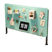 桌面洞洞板免打孔置物架谷子展示架学生书桌立式 收纳架子工位挡板