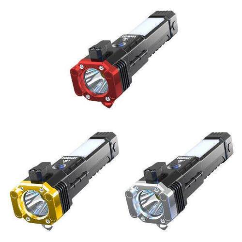 Car Safety Hammer Flashlight Multifunctional LED Strong