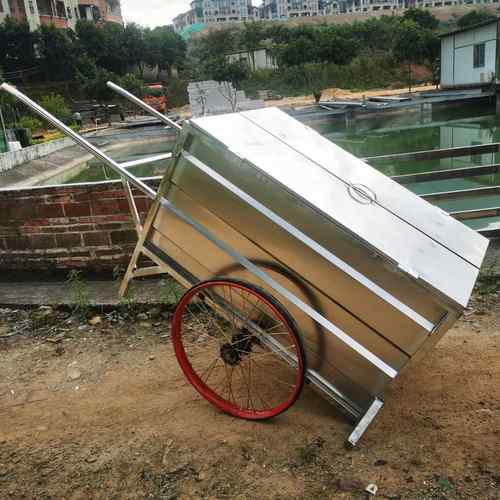 不锈钢垃圾车手推户外两轮清运车市政环卫街道公园小区人力保洁车