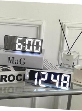 Smart LED Clock Bedside Digital Alarm Clocks Desktop Table E