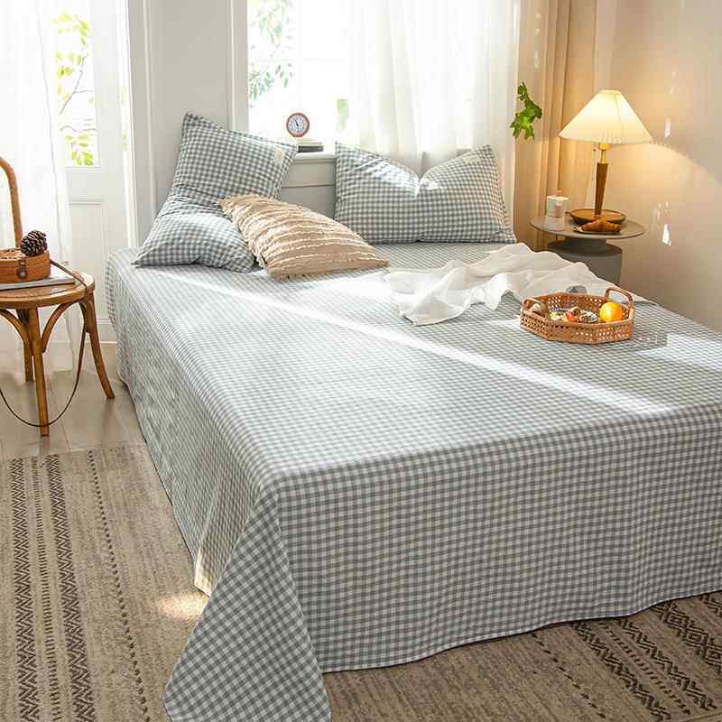 xyt子水洗棉F7565HSJ床单单件纯棉布料学生宿舍格被双人单春夏纯