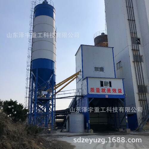 山东泽宇重工厂家hzs60型混凝土搅拌站js1000水泥灰生产线