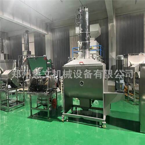 淀粉卧式搅拌机不锈钢面粉混合机预拌粉螺带拌料机供应商