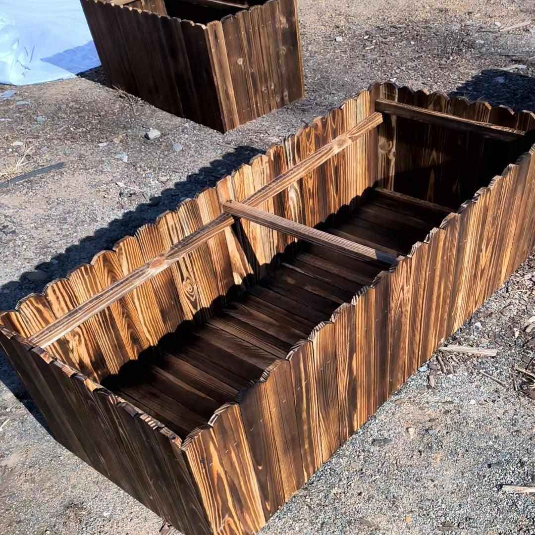 防腐木花箱长方形庭院阳台种菜盆 竹子底座碳化花盆多种规格,鲜花速递/花卉仿真/绿植园艺,花盆,淘宝优惠券,粉丝福利购,淘宝优惠卷