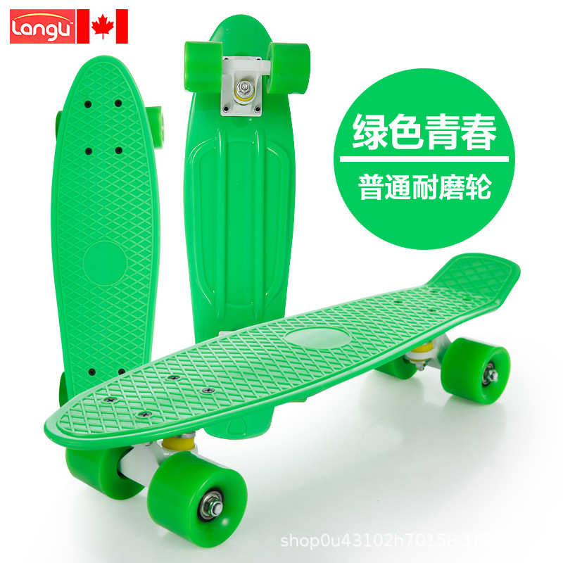 公路轮 滑板四轮新款塑料单板刷批发滑小鱼翘厂家街