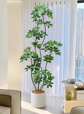 型仿鸭真绿植高端轻奢仿生脚木室大内客厅沙发边F979HS57盆栽落地