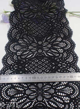 花边表演精品重磅唐国风花边中 胚隆款蕾丝经编布辅料服装服弹力