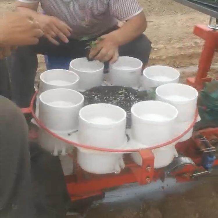 新型栽秧机多用辣椒苗移栽器定做多行移苗器桃树苗定植机