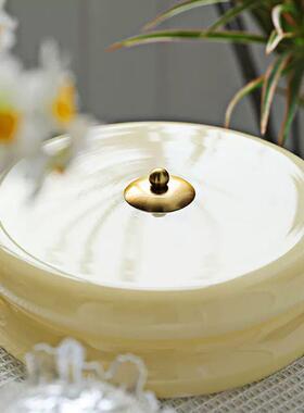 法式室轻奢设计装玻璃吸顶43375灯现代奶油风师客厅餐厅饰卧阳台