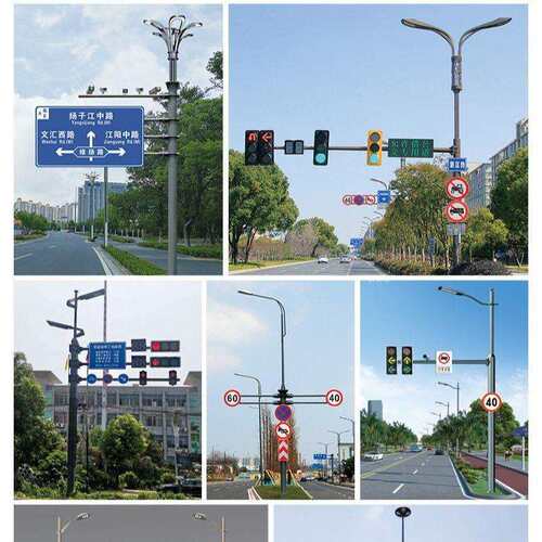 组合交通标志牌杆指示牌高速公路标牌反光警示路名牌标识安全牌杆