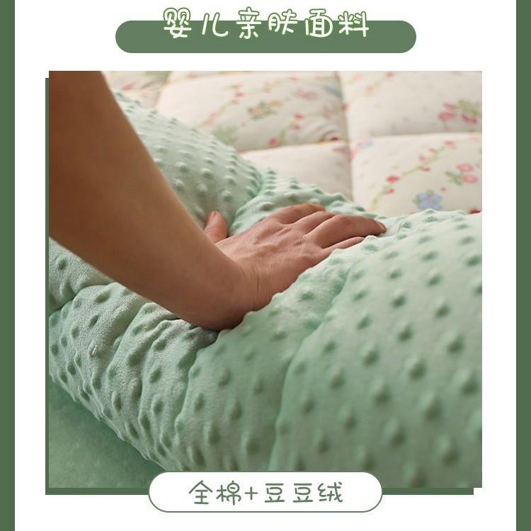 A纯棉全棉B豆豆绒床垫软垫家用床褥垫被儿童地铺睡垫宿舍榻榻米垫