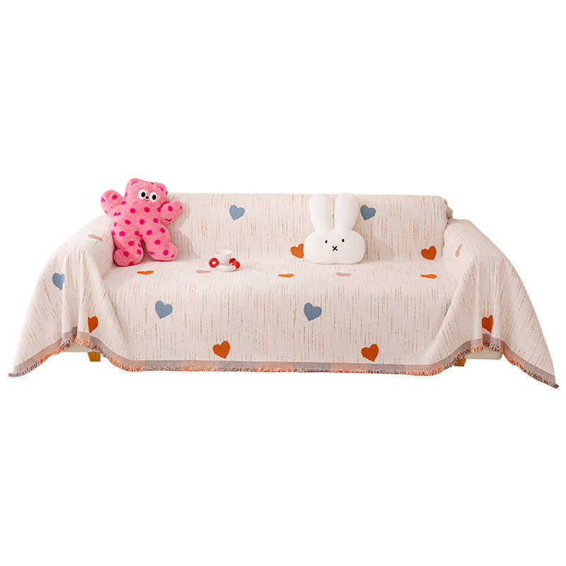 万能红猫沙发全沙发多巴胺巾沙发抓网粉色防包2025盖布新款可爱罩