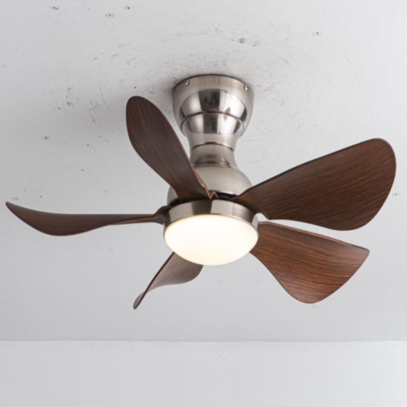 新款吸顶风扇灯吊顶一体带电扇的灯卧室阳台小简约餐厅吊灯吊扇灯