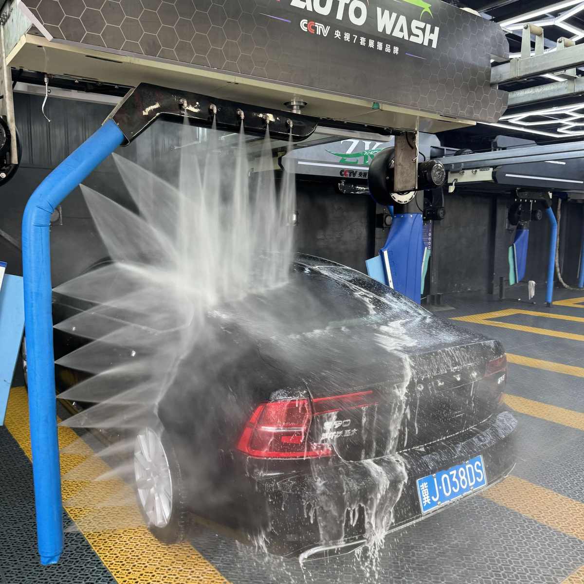 质科电脑智能全自动洗车机商用无人值守高压无接触水蜡风干免擦