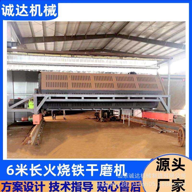 六角除锈研磨机 抽尘式火烧铁干磨机 粗加工铁件去焊瘤滚筒抛光机