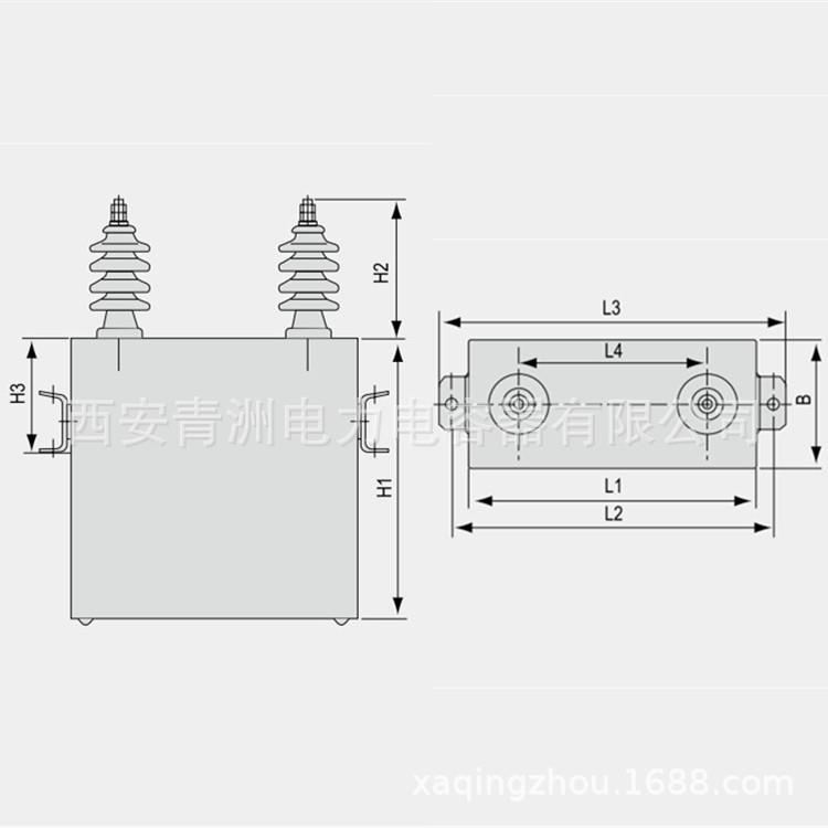 厂家BF10.5型高压并OBP联电容器/户外力电3电容器BWF6.-12W-1W