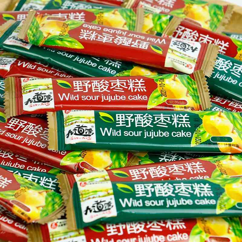 九道湾酸枣糕湖南特产野南酸枣片干酸枣条零食好吃的蜜饯小吃零食