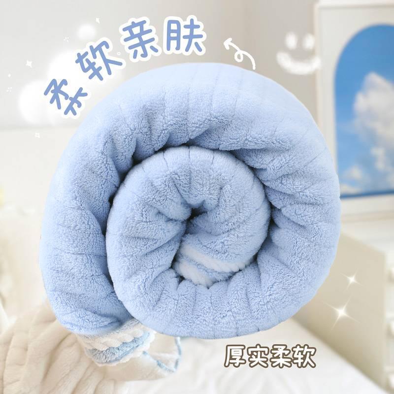 ZQ儿童浴巾斗篷宝宝洗澡裹巾大童家用比纯棉吸水速干婴儿超软