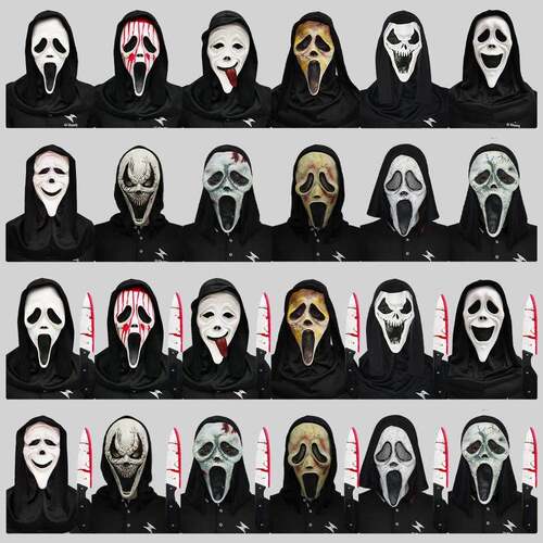 Halloween Party Screaming Ghostface Death Mask鬼脸面具头套