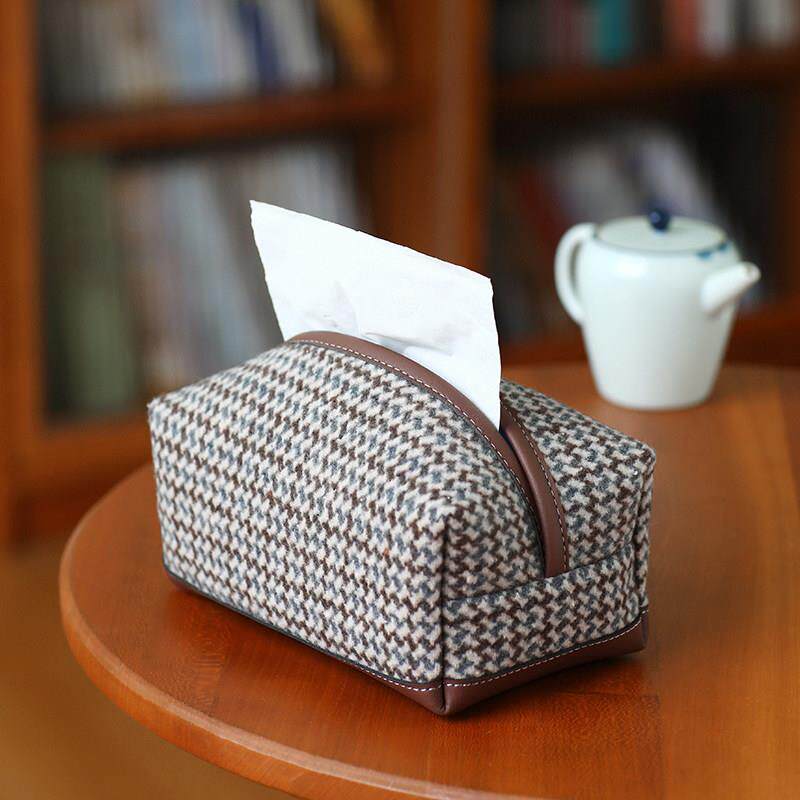 布奏卫生纸盒家用客厅高档布艺纸巾盒餐桌纸巾套卧室抽取式卫生纸