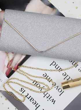 潮牌韩版名媛新款简约单肩包斜挎宴会女士晚宴手拿包钱包手提包