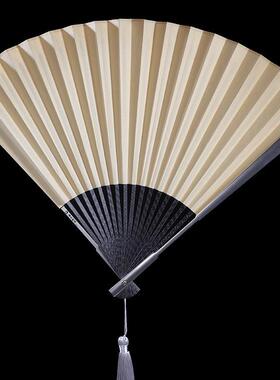 FEGVE费戈钛合金扇子问道琴方碳纤维折扇金属功夫扇便携