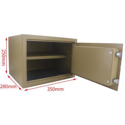 高档收箱首饰盒带锁盒盒子钥匙保纳管箱纳钱箱收盒贵重家用铁上锁