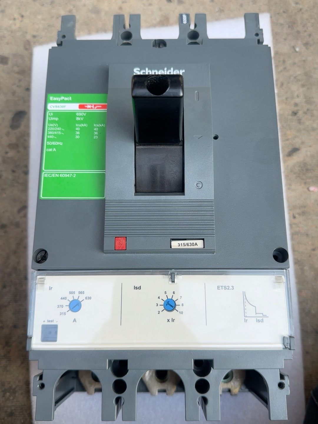 施耐德塑壳断路器 CVS630F 3P 315-630A