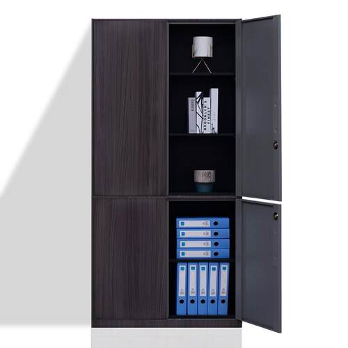 钢FDD45制转印木纹文件柜柜铁皮家书用柜铁办室资料档案矮柜公更