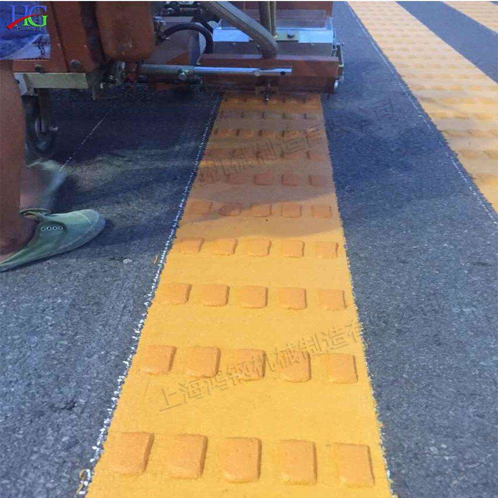 手推自走式路面划线机 市政道路标志喷涂机 小型路面凸起标线机