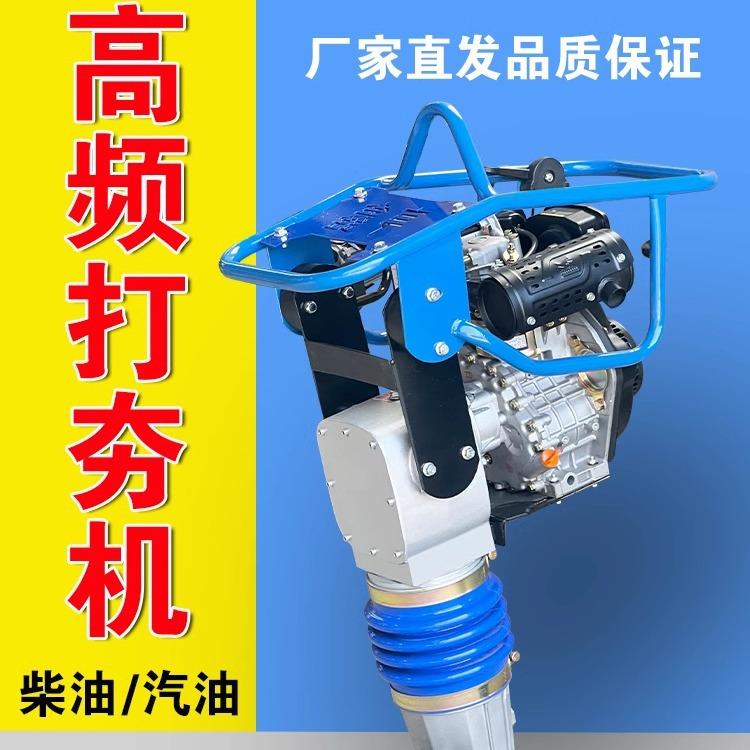 电动冲击夯220V汽油柴油打夯机地基路面小型夯土机振动夯实砸地机