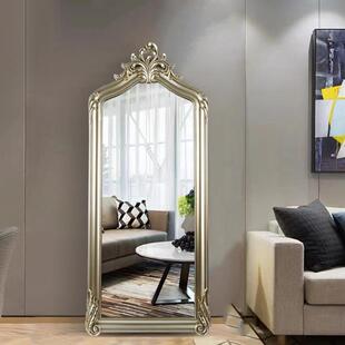 简镜约式 店试衣镜子客厅走廊身欧镜复ERL古落地穿衣大 全雕花服装