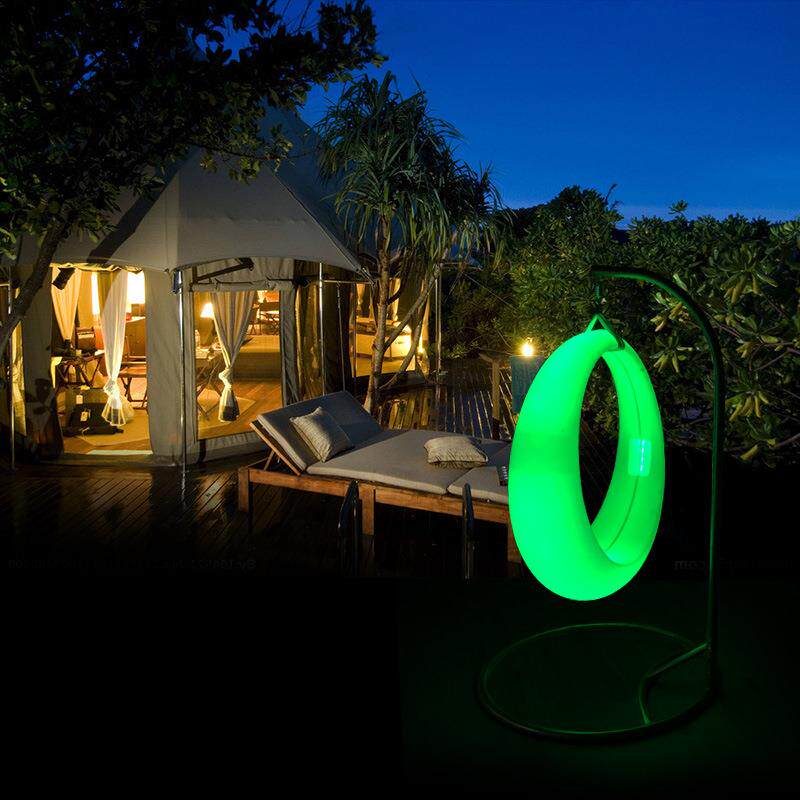 ED户外网红秋公千月亮园游乐场广场活动圆吊椅景L点WPP彩发七光秋