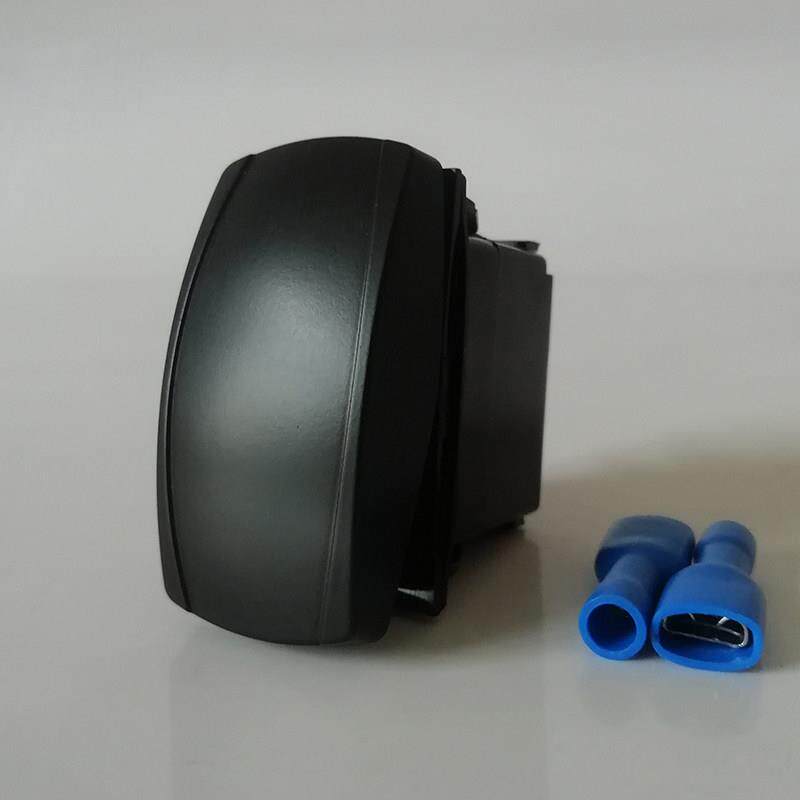 二四脚六脚二档汽车改装开关船形翘板按键12V24V自锁叉车通用新品