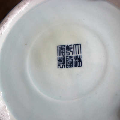 莲荷铜钱水培聚宝盆瓷碗青花瓷莲盆草陶睡莲一叶花花盆家用景德镇