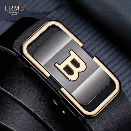 高端真皮带男士真皮新豪华小众商务休闲无齿自动扣皮带礼盒