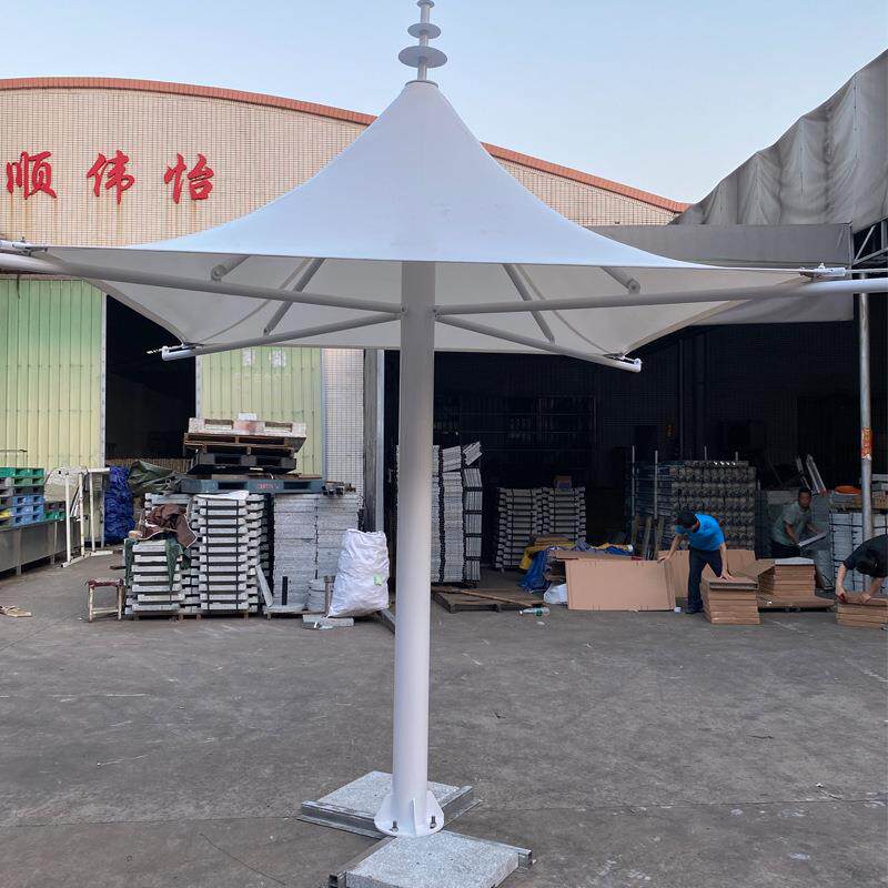 拉膜伞 膜结构 户外张拉膜 膜结构停车棚 户外游乐园叶子拉膜伞