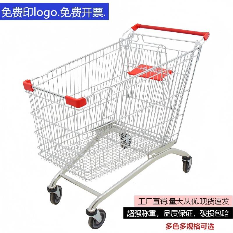 超市手推车购物车手推车便利店物业社区超市家用买菜车仓库理货车