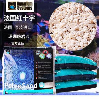 法国红十字远古珊瑚礁岩沙人工鱼缸沙底砂海沙底沙造景珊瑚沙