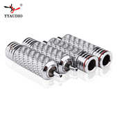 台湾杨阳 碳纤单晶铜镀铑莲花插头音频信号线RCA接头HiFi线材专用