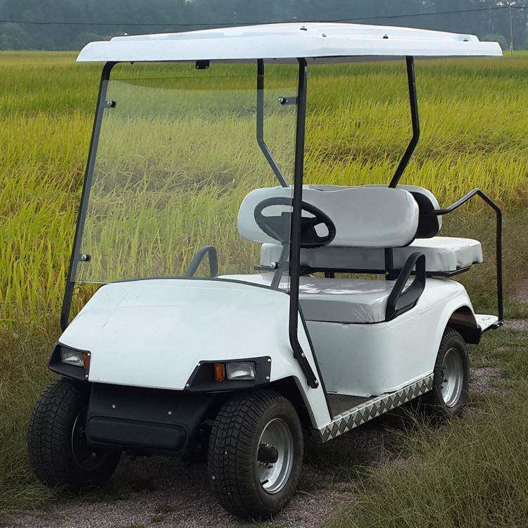 新款EZGO2+2座景区游览车电动高尔夫球车旅游观光四轮代步车