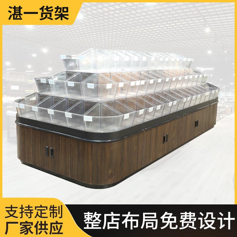 超市货架超市散称柜台系列便利店货架钢木货架母婴店水果散称台