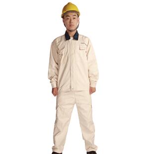 正品白色全工棉纯棉电焊服劳保工作服耐中远海运装厂工服船服磨套